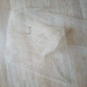 BHLDN Sky Mist Bridal Veil, in Candlelight